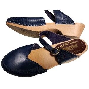 Stylish Navy Mules by Brand